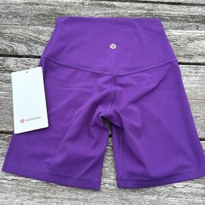 Lululemon‎ Align High-Rise Short 6" College Purple bike shorts size 2 NWT